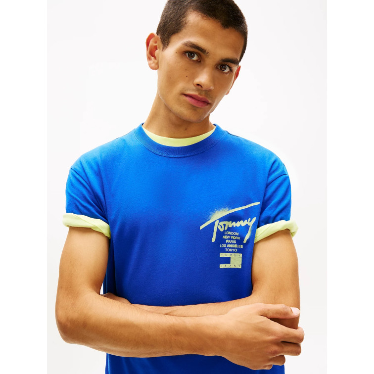 homme tjm reg city sign ss tee ext c8o