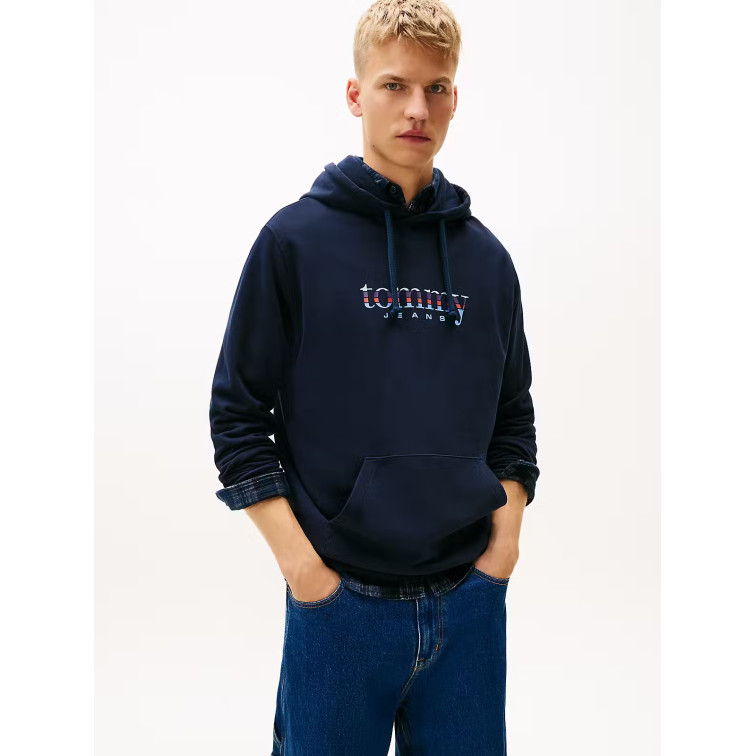 sweat-shirt homme  tommy hilfiger tjm reg entry dna play hood