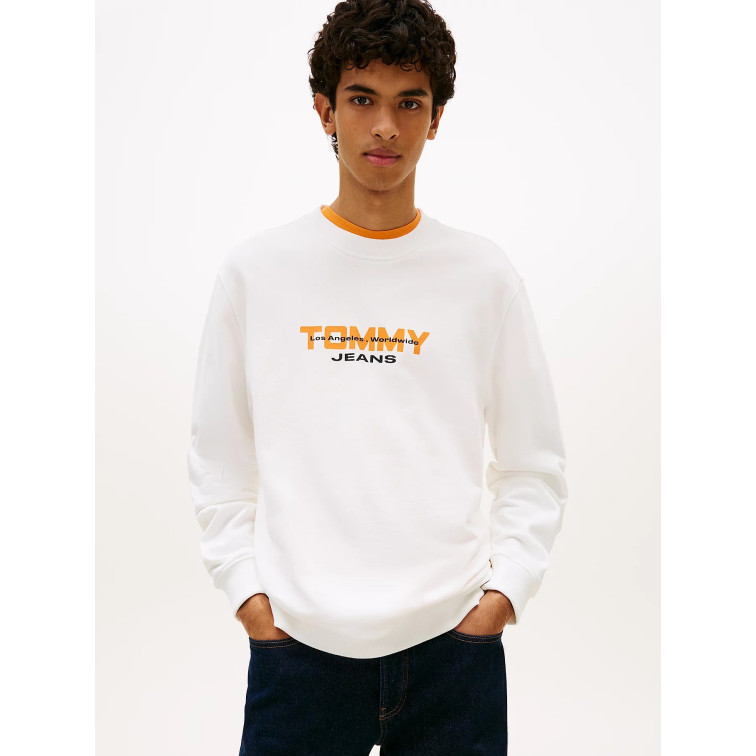 sweat-shirt homme  tommy hilfiger tjm reg ess dna crew ext