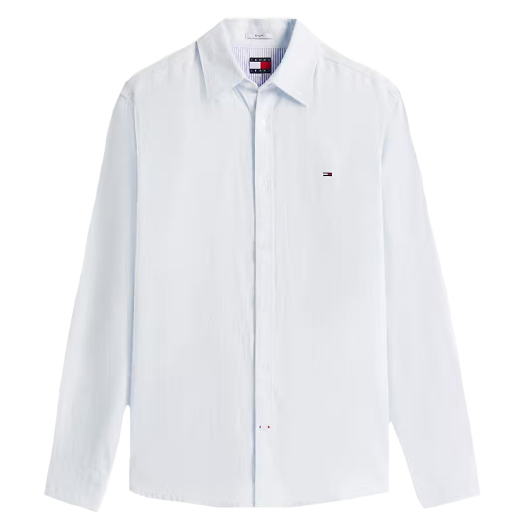 chemise homme  tommy hilfiger tjm reg linen blend shirt ext