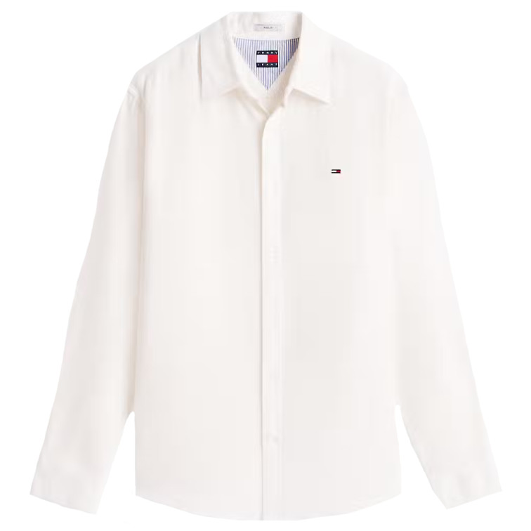chemise homme  tommy hilfiger tjm reg linen blend shirt ext