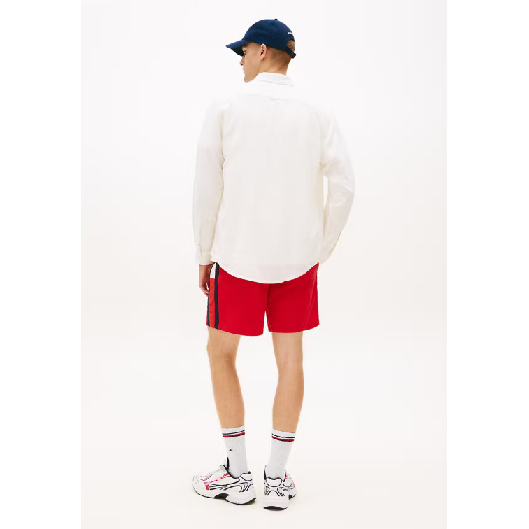 chemise homme  tommy hilfiger tjm reg linen blend shirt ext