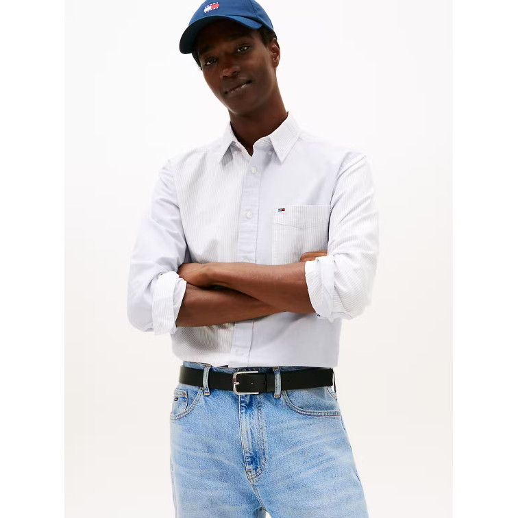 chemise homme  tommy hilfiger tjm rlx oxford fun stripes shi