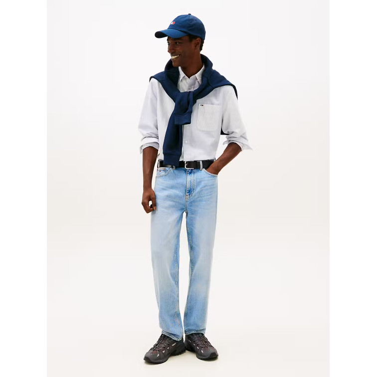 chemise homme  tommy hilfiger tjm rlx oxford fun stripes shi