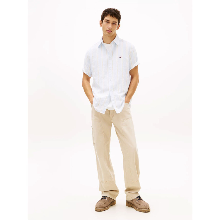 chemise homme  tommy hilfiger tjm reg seersuckr ptrn shirt e