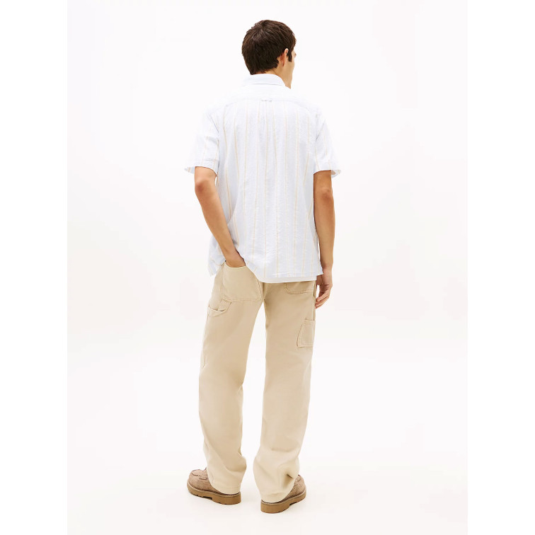 chemise homme  tommy hilfiger tjm reg seersuckr ptrn shirt e