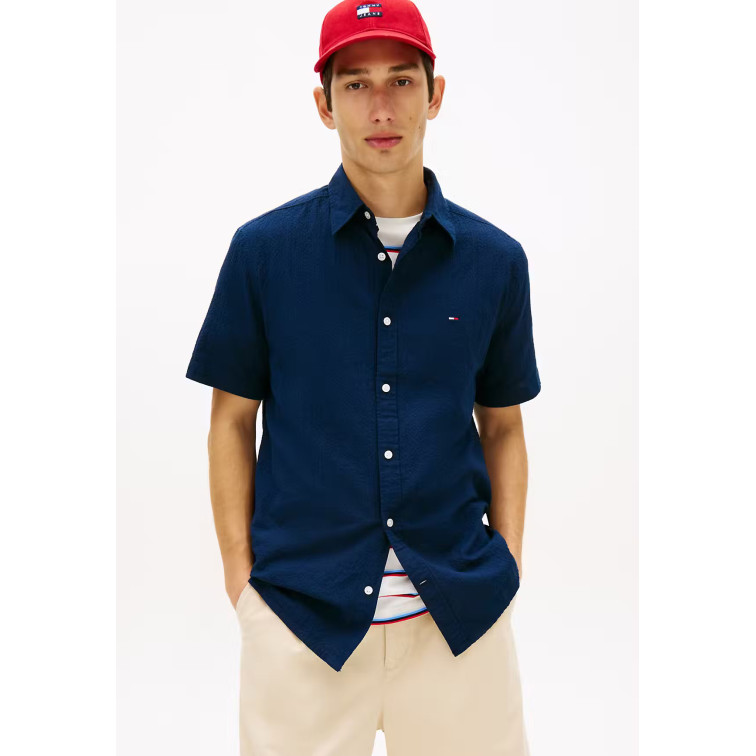chemise homme  tommy hilfiger tjm reg seersucker shirt ext