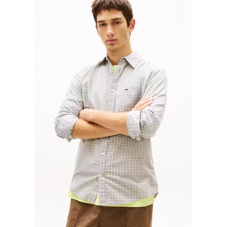 homme tjm reg check poplin shirt ybh