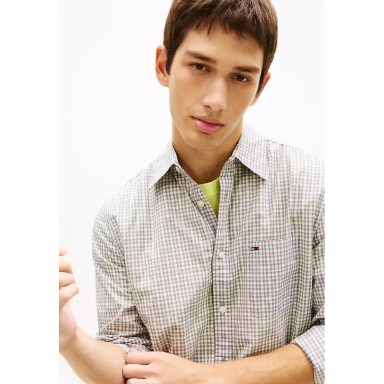 homme tjm reg check poplin shirt ybh