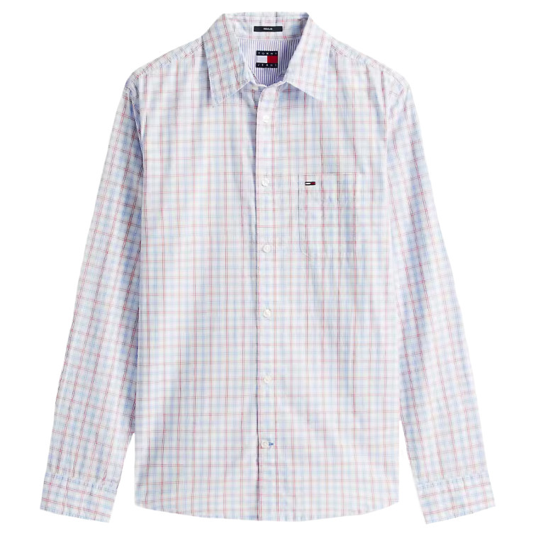 chemise homme  tommy hilfiger tjm reg check poplin shirt