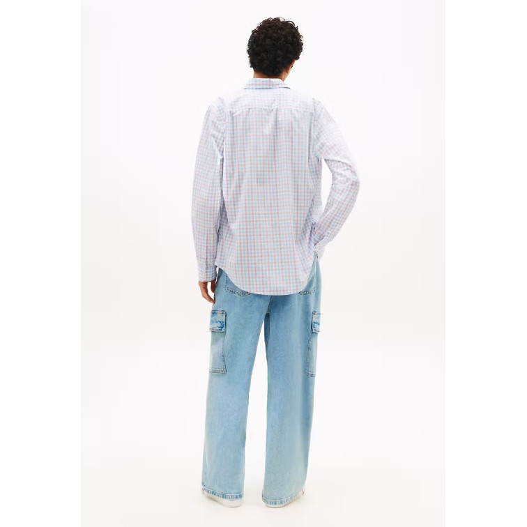 chemise homme  tommy hilfiger tjm reg check poplin shirt