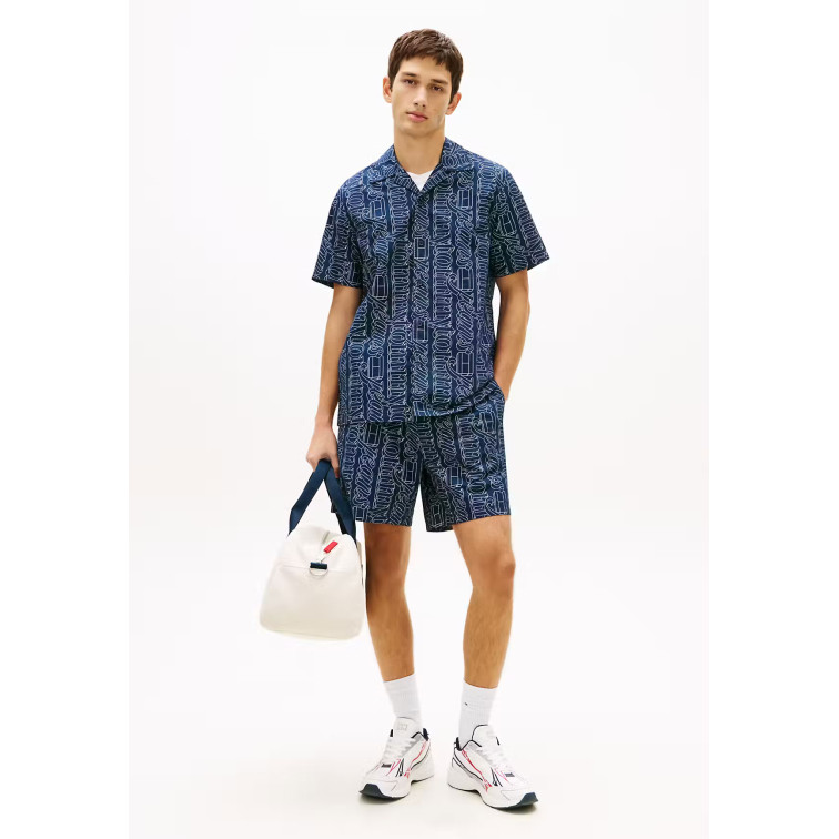 chemise homme  tommy hilfiger tjm reg aop camp shirt ext
