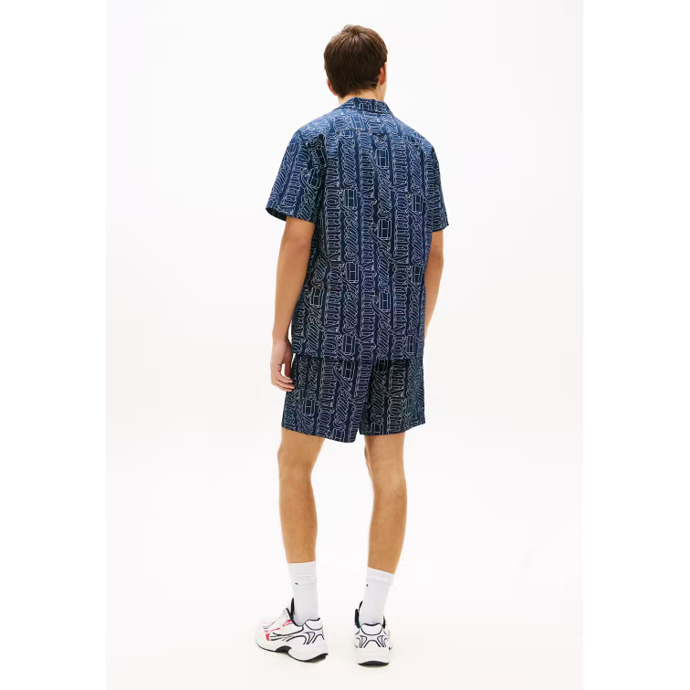 chemise homme  tommy hilfiger tjm reg aop camp shirt ext