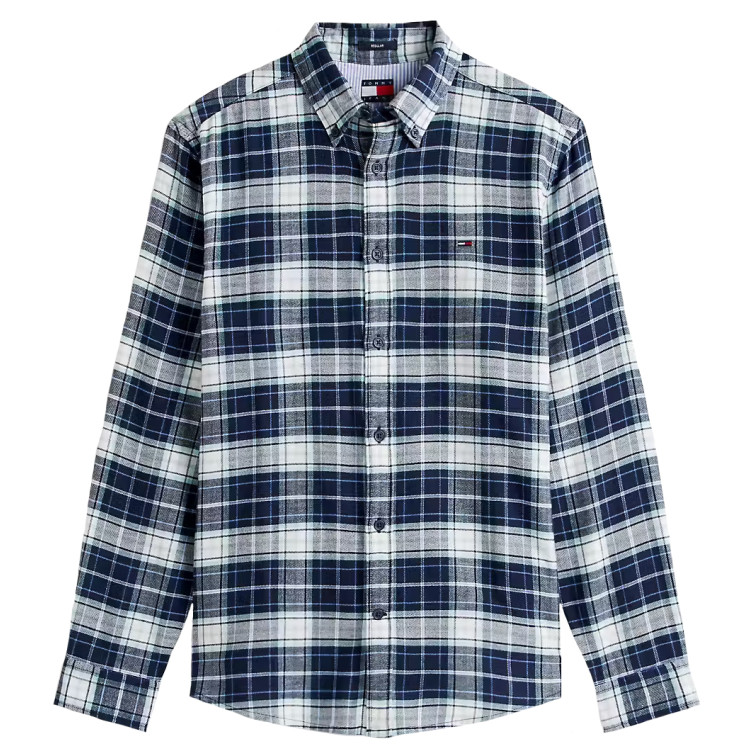 chemise homme  tommy hilfiger tjm reg flannel check shirt ex
