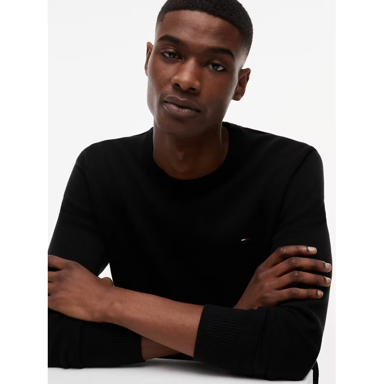 maillot homme  tommy hilfiger slim essential light sweater