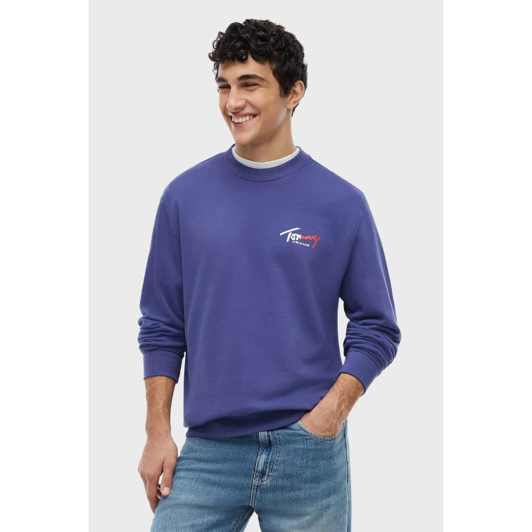 sweat-shirt homme  tommy hilfiger tjm reg entry sign cnck ext