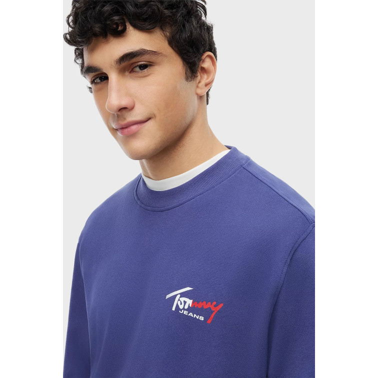 sweat-shirt homme  tommy hilfiger tjm reg entry sign cnck ext