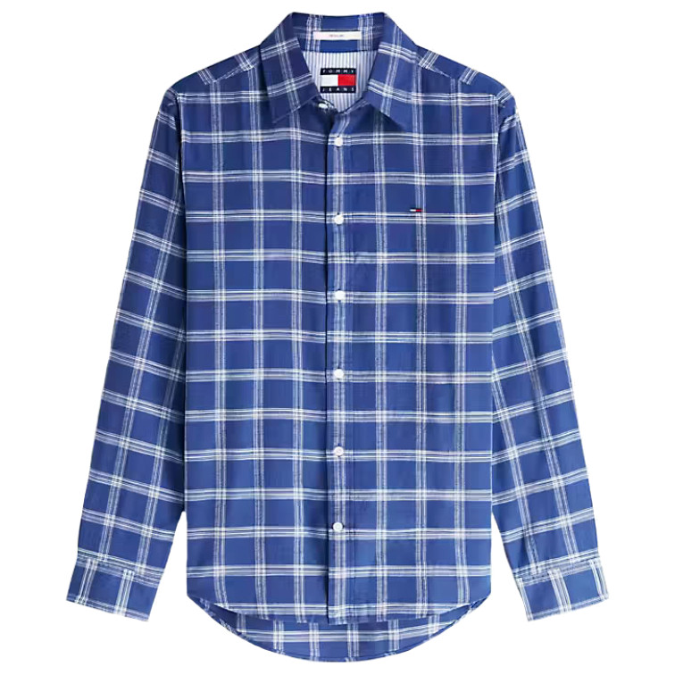 chemise homme  tommy hilfiger tjm reg twill check shirt