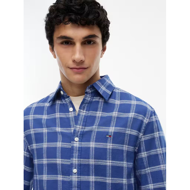 chemise homme  tommy hilfiger tjm reg twill check shirt