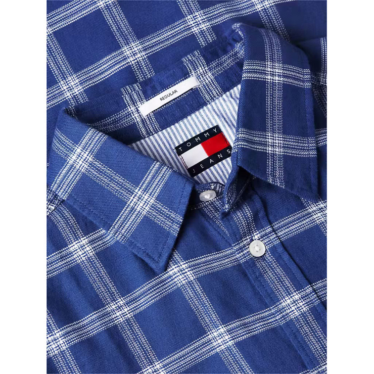 chemise homme  tommy hilfiger tjm reg twill check shirt