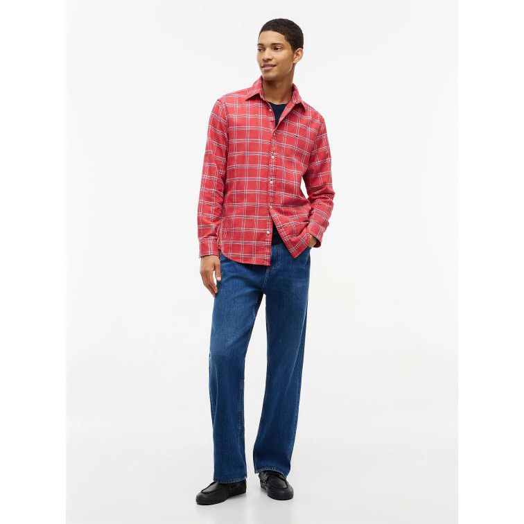 chemise homme  tommy hilfiger tjm reg twill check shirt