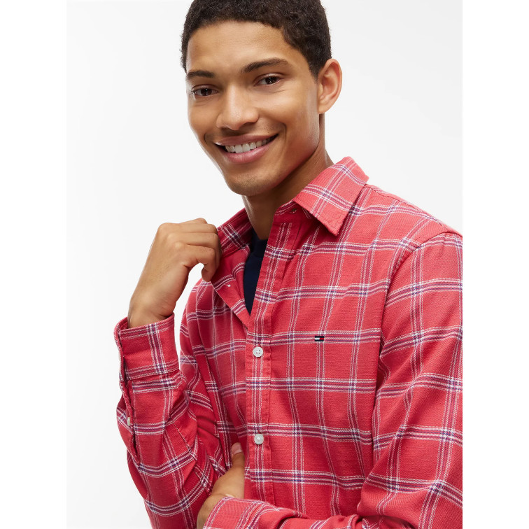 chemise homme  tommy hilfiger tjm reg twill check shirt