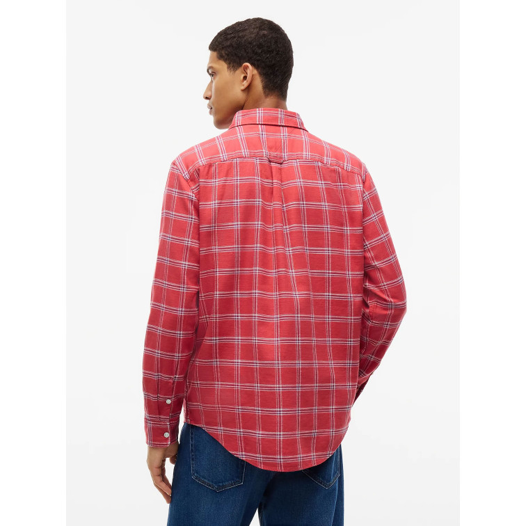 chemise homme  tommy hilfiger tjm reg twill check shirt