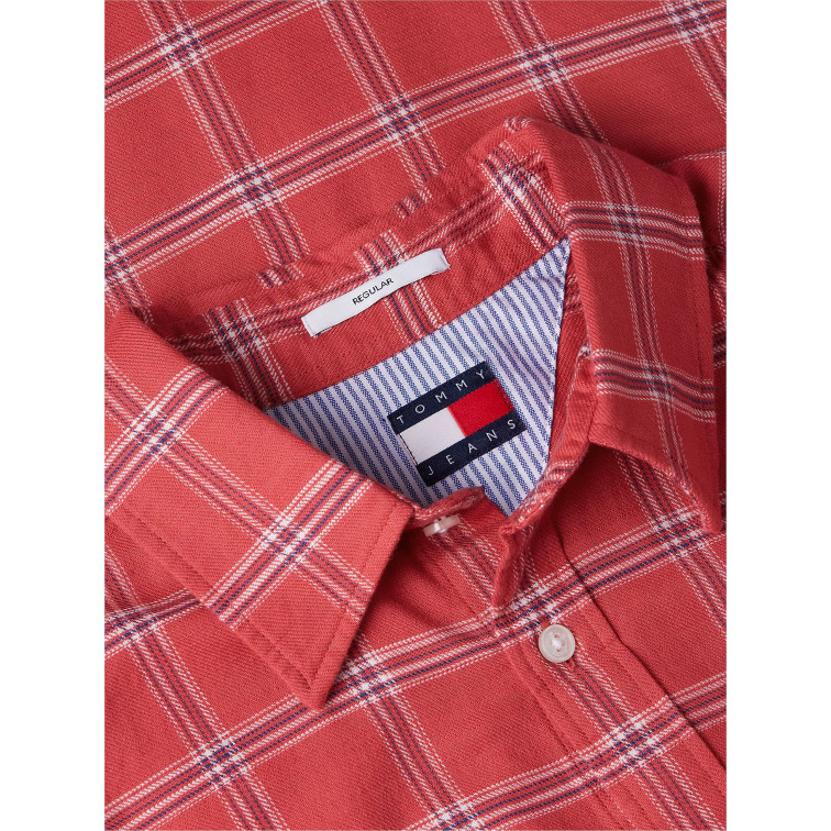 chemise homme  tommy hilfiger tjm reg twill check shirt