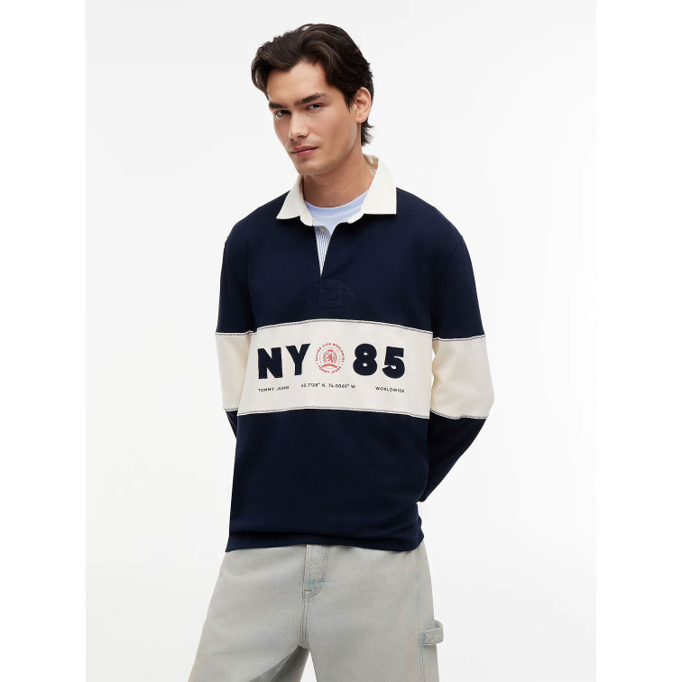 pôle homme  tommy hilfiger tjm rlx panel rugby