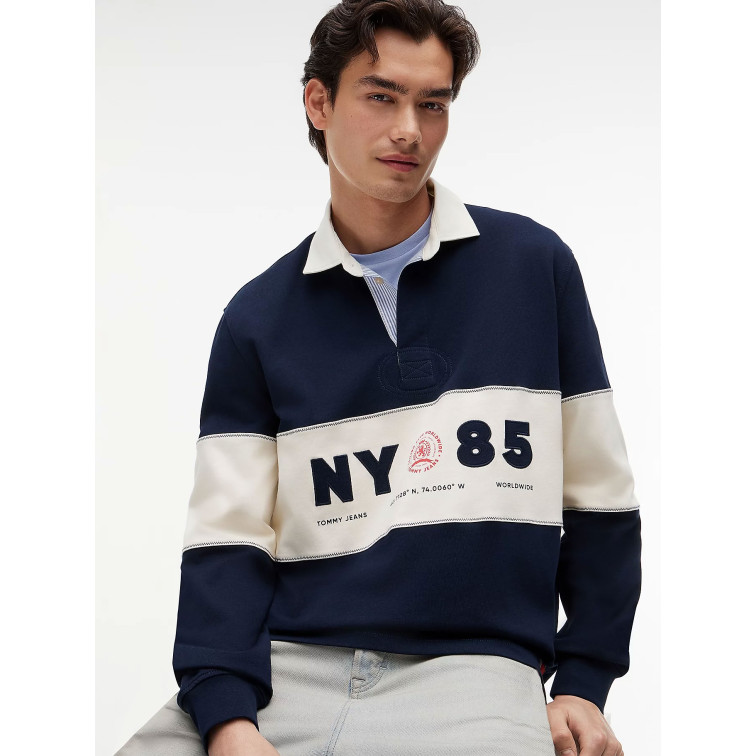 pôle homme  tommy hilfiger tjm rlx panel rugby