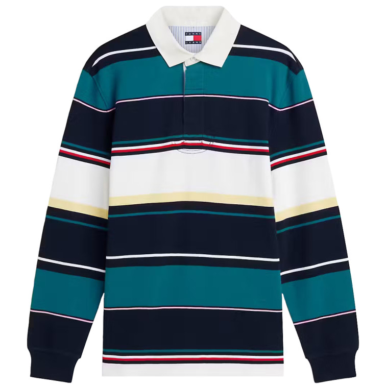pôle homme  tommy hilfiger tjm rlx stripe rugby ext