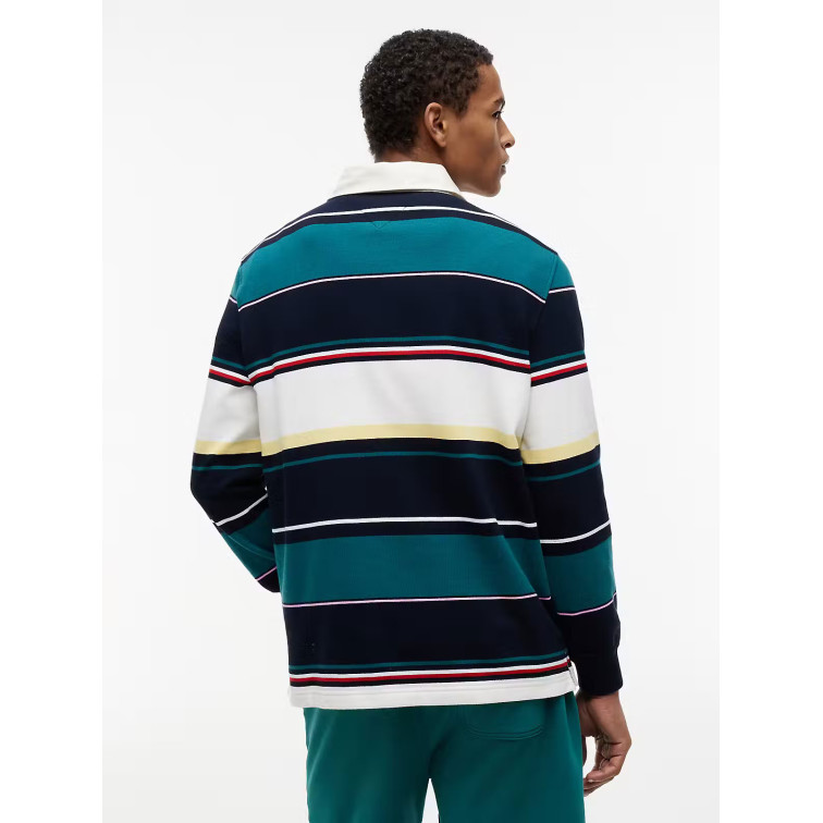 pôle homme  tommy hilfiger tjm rlx stripe rugby ext