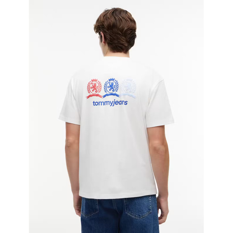 t-shirt homme  tommy hilfiger tjm rlx crest repeat ss t
