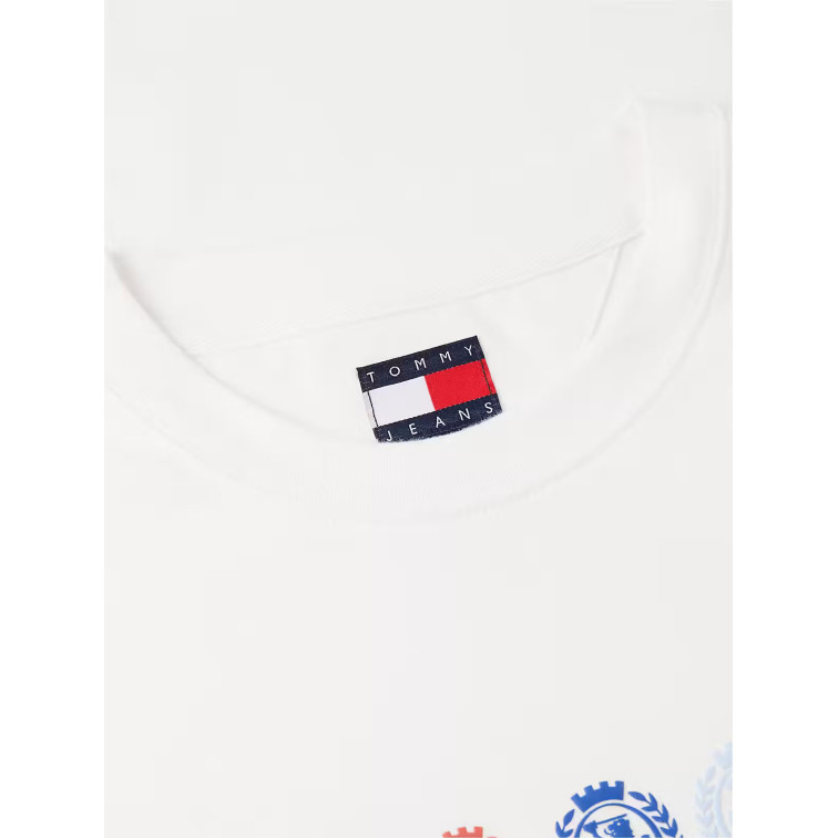 t-shirt homme  tommy hilfiger tjm rlx crest repeat ss t