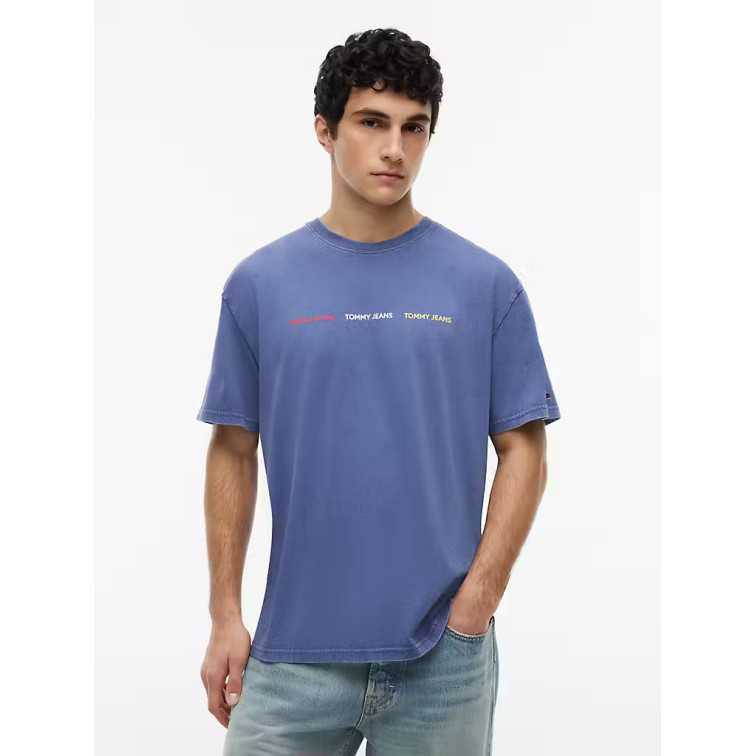 t-shirt homme  tommy hilfiger tjm reg tj repeat ss tee