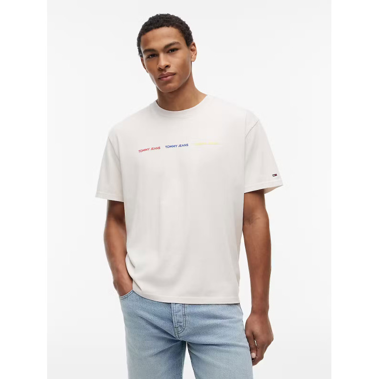 t-shirt homme  tommy hilfiger tjm reg tj repeat ss tee