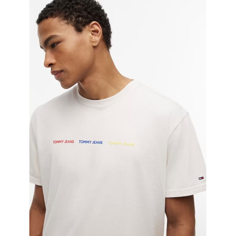 t-shirt homme  tommy hilfiger tjm reg tj repeat ss tee