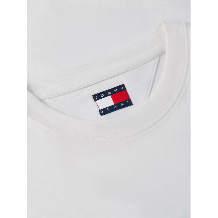 t-shirt homme  tommy hilfiger tjm reg photo flag ss tee
