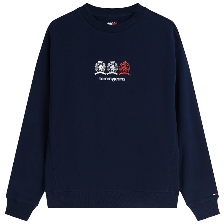 sweat-shirt homme  tommy hilfiger tjm rlx multi crests cneck