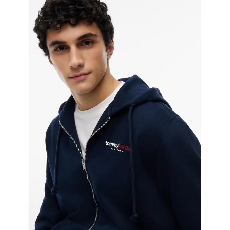 sweat-shirt homme  tommy hilfiger tjm reg dna backprint fz hd