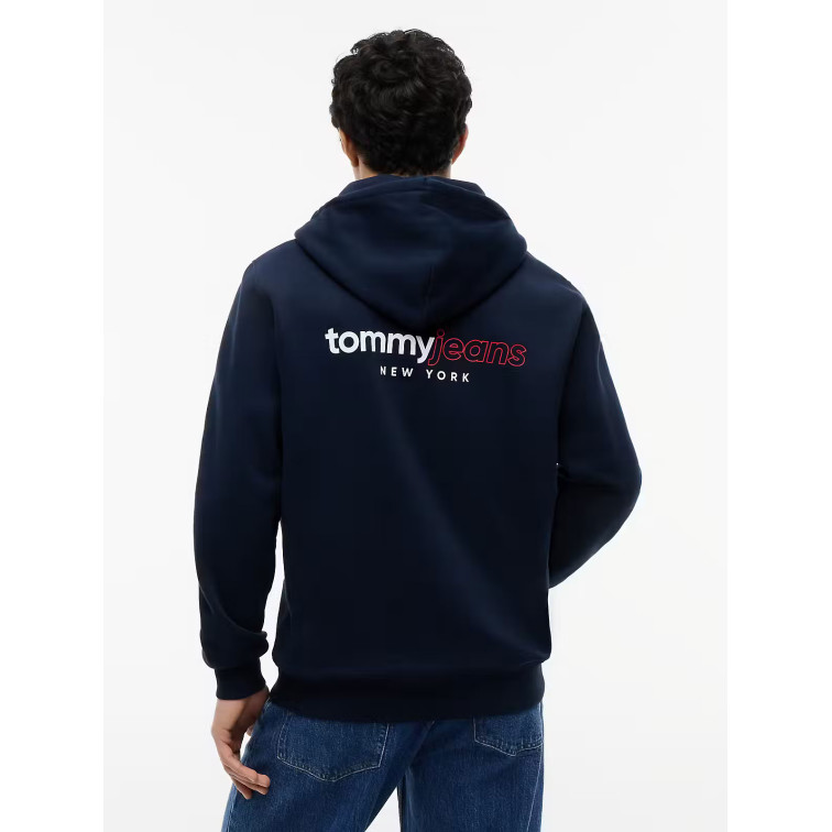 sweat-shirt homme  tommy hilfiger tjm reg dna backprint fz hd