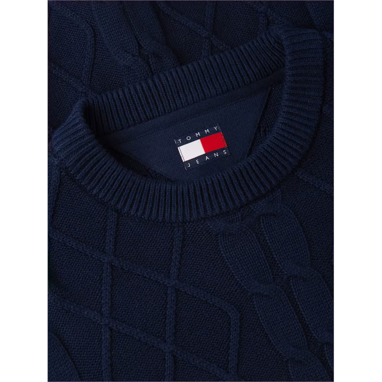 maillot homme  tommy hilfiger tjm reg classic flag cable swt