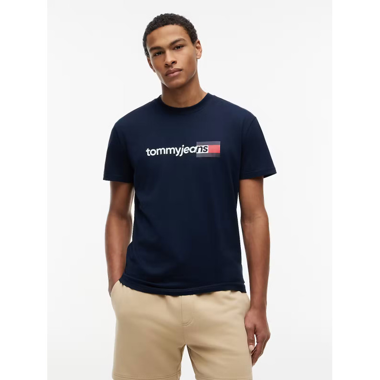 t-shirt homme  tommy hilfiger tjm reg entry dna ss tee