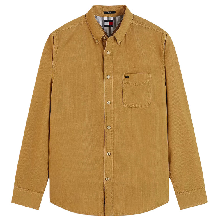 chemise homme  tommy hilfiger tjm reg baby corduroy shirt ex