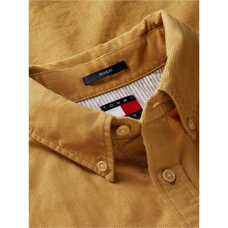 chemise homme  tommy hilfiger tjm reg baby corduroy shirt ex