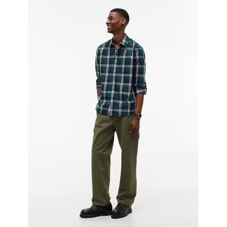 chemise homme  tommy hilfiger tjm reg poplin pattern shirt