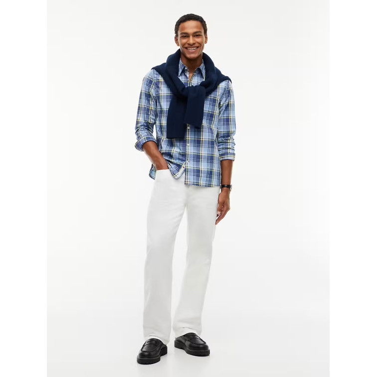 chemise homme  tommy hilfiger tjm reg poplin pattern shirt