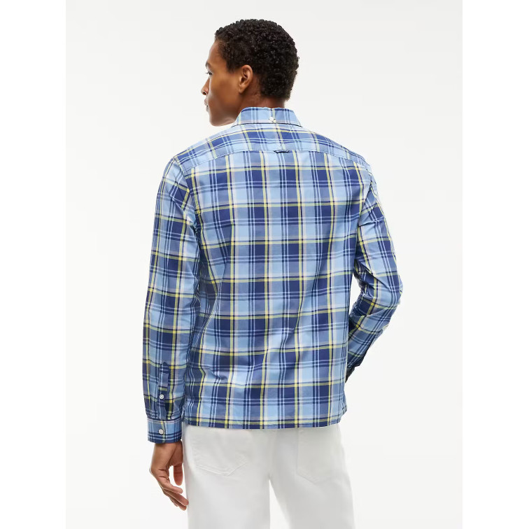 chemise homme  tommy hilfiger tjm reg poplin pattern shirt