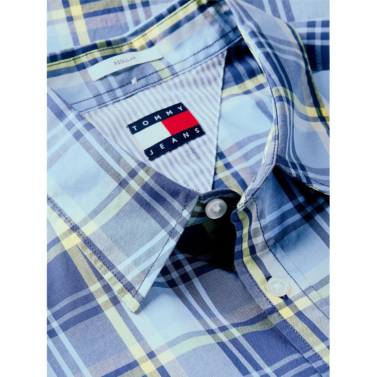 chemise homme  tommy hilfiger tjm reg poplin pattern shirt