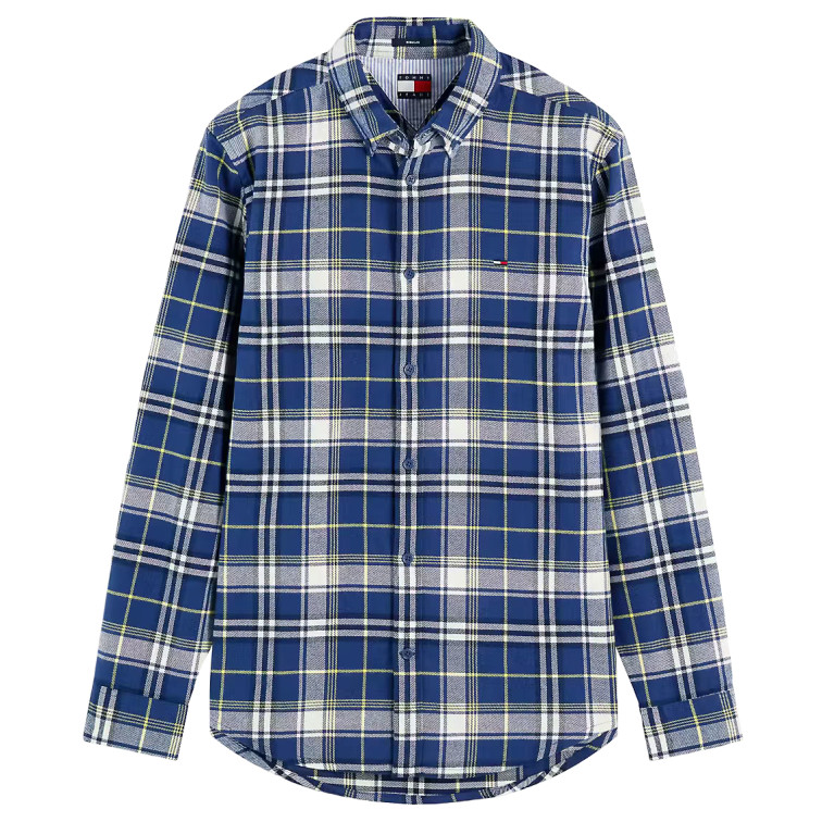 chemise homme  tommy hilfiger tjm reg flannel check shirt ex